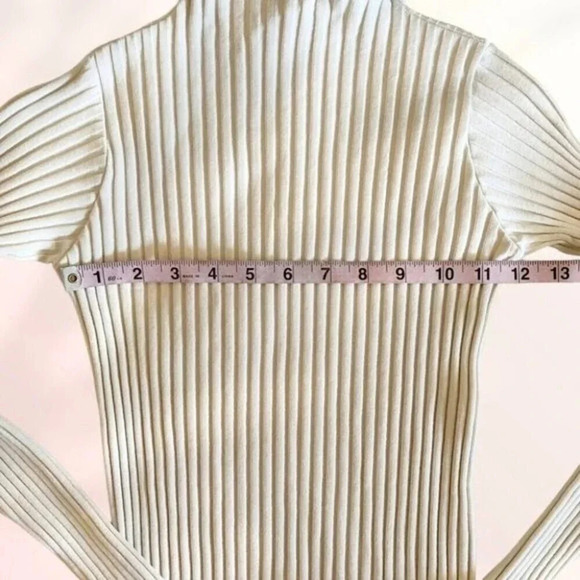 JOHN ELLIOTT GINZA RIb Long Sleeve Mock Mini Dress in Feather - Picture 10 of 15